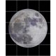 Tile mural with realistic full Moon on black background – modern decorative ceramic tile